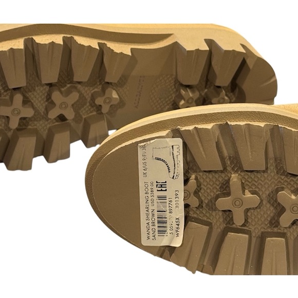 All Saints Tan Lace Up Boots - Picture 8 of 9